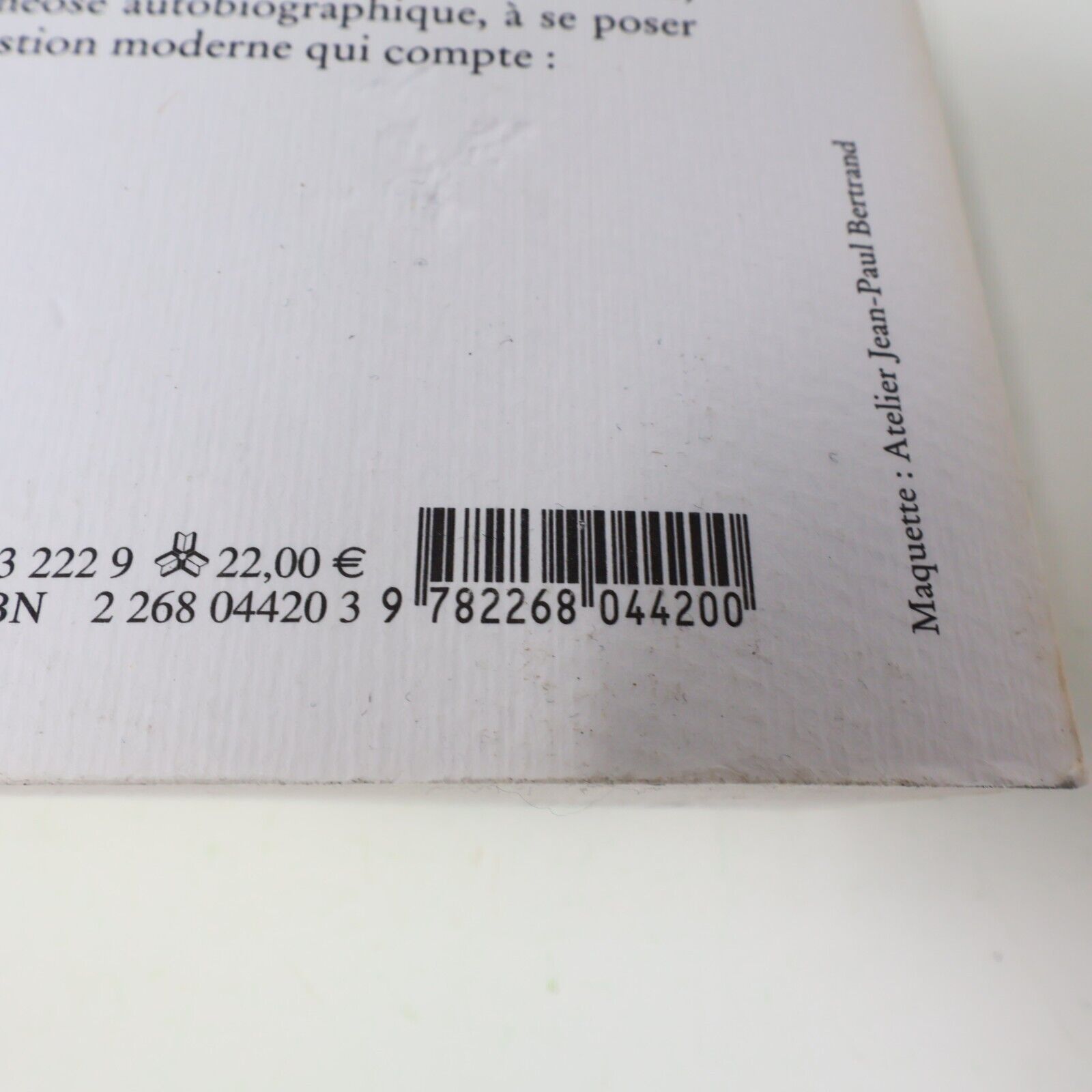 2002 Alain Zannini Marc-Édouard Nabe Du Rocher Français PB Littérature Française