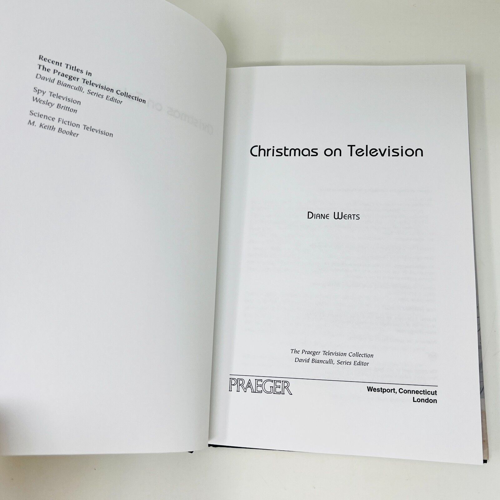 2006 Christmas on Television The Praeger Television Collection by Diane Werts HC
