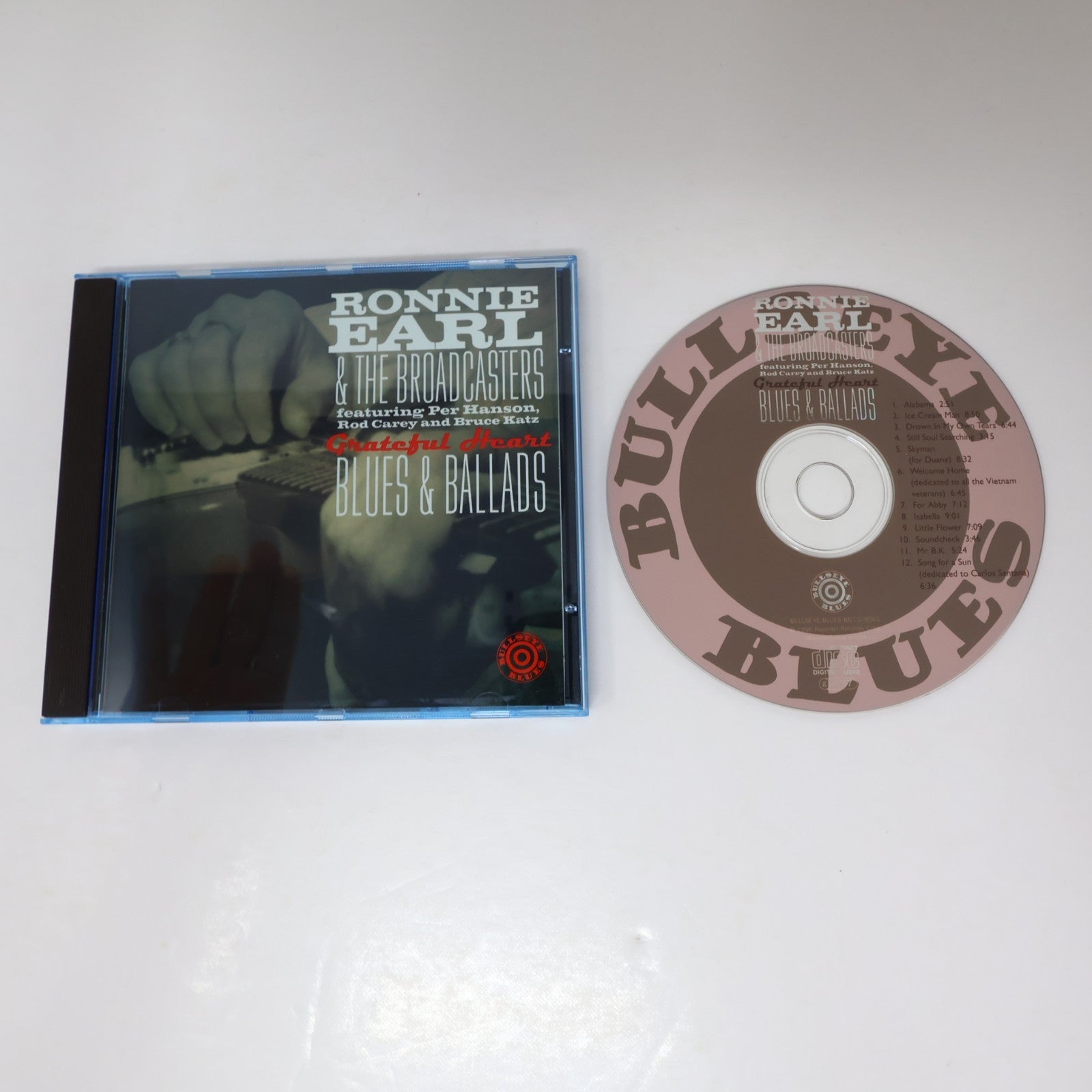 Ronnie Earl & The Broadcasters CD Grateful Heart Blues & Ballads Bullseye 1996