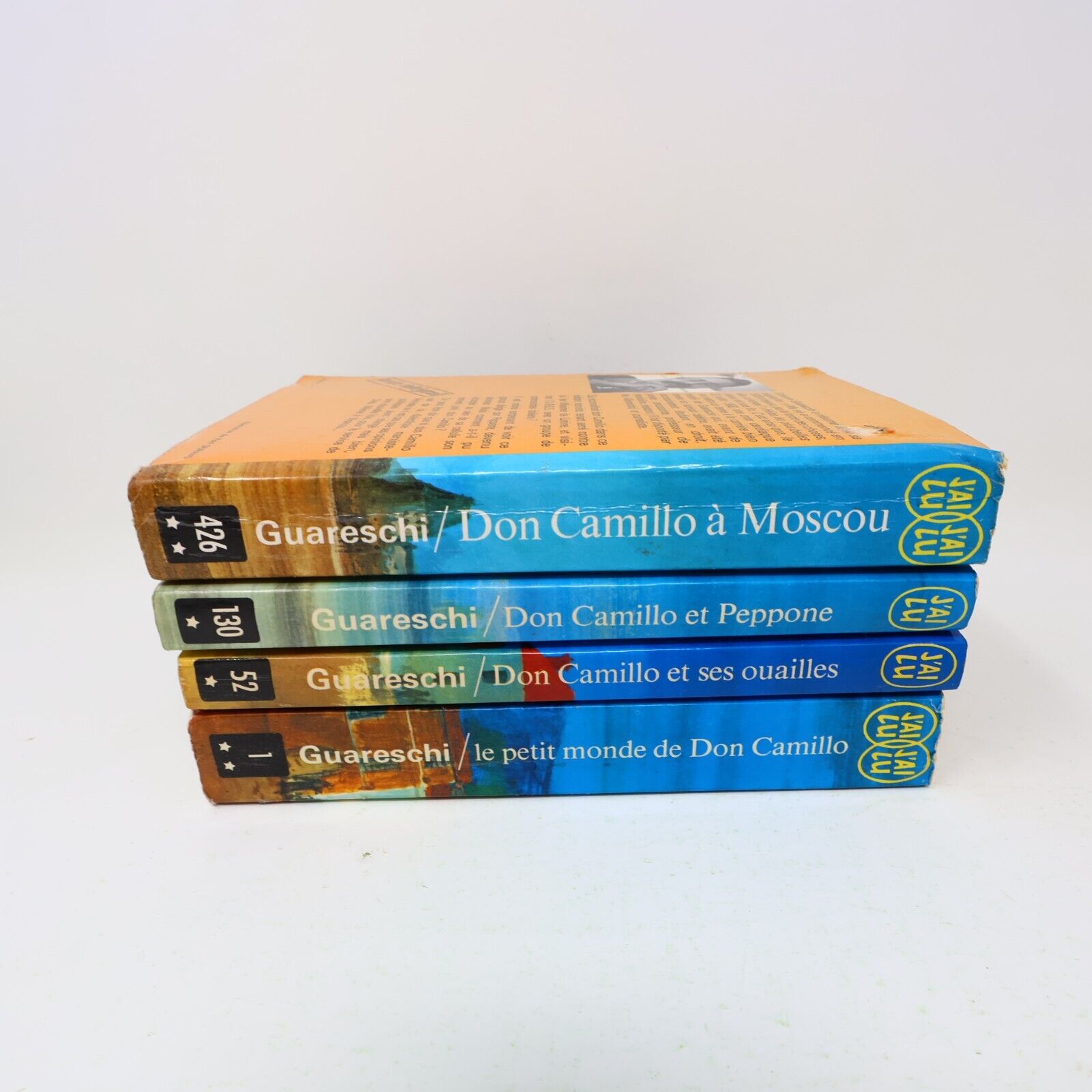 Don Camillo Lot 4 Livres Giovanni Guareschi Français French J'ai Lu 70s Roman PB