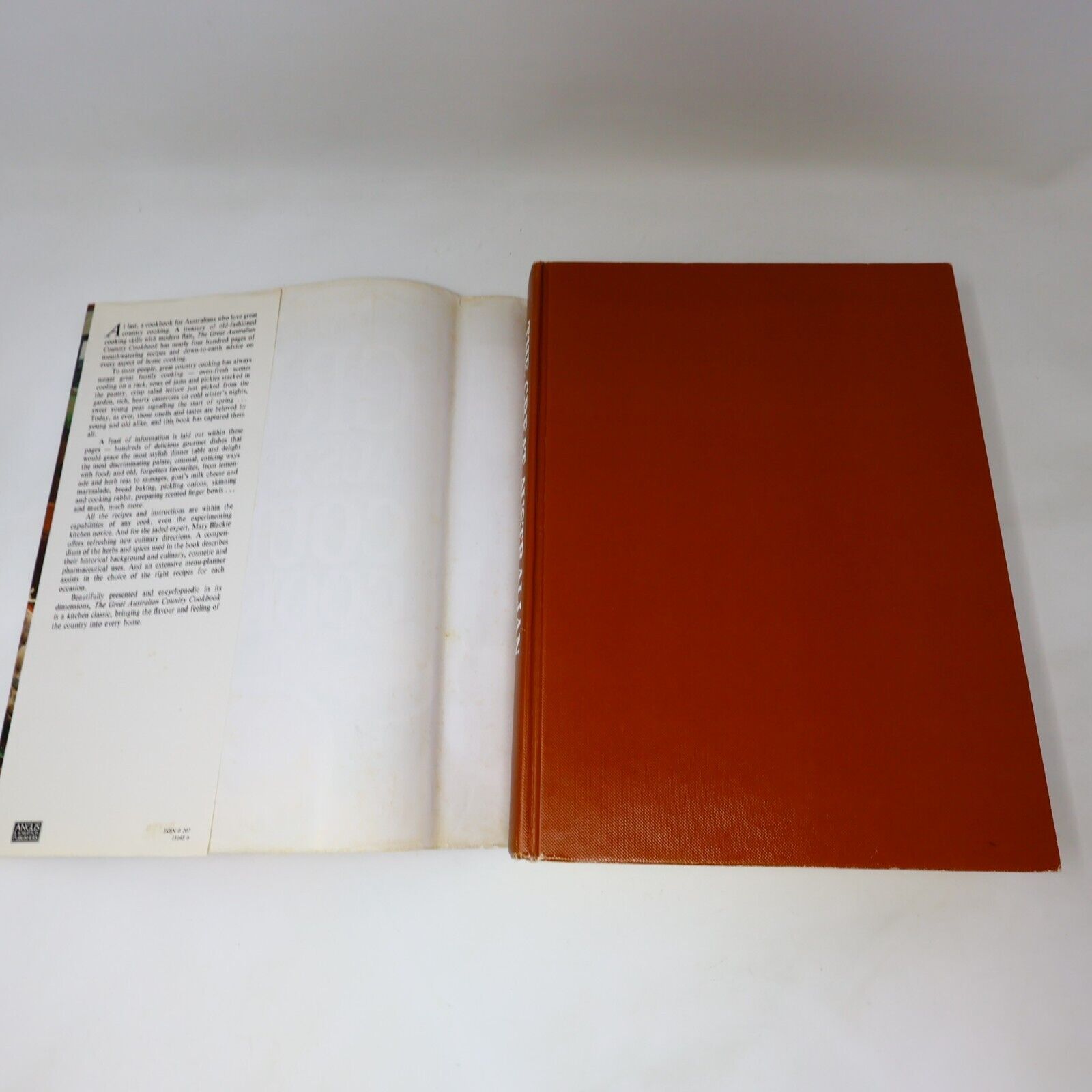 1986 Great Austalian Country Cookbook by Mary Blackie Hardcover HC 80s
