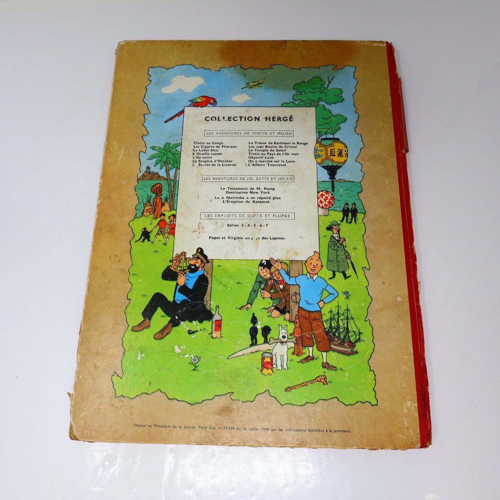 Tintin L'Affaire Tournesol Hergé Casterman 1956 HC B20 Belgique Français/French