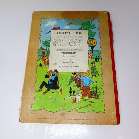 Tintin L'Affaire Tournesol Hergé Casterman 1956 HC B20 Belgique Français/French
