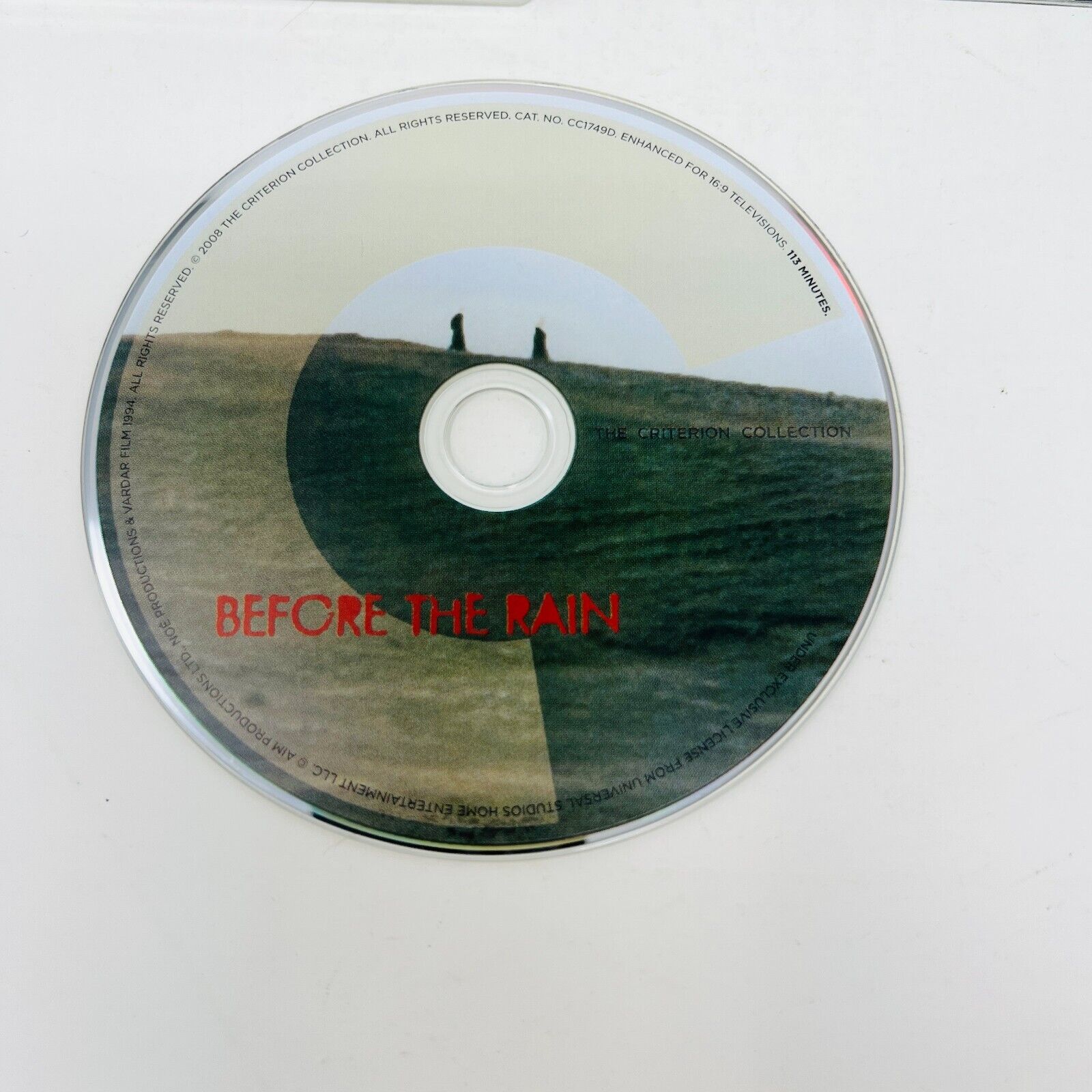 2008 Before the Rain DVD Tested Criterion Collection Film by Milcho Manchevski