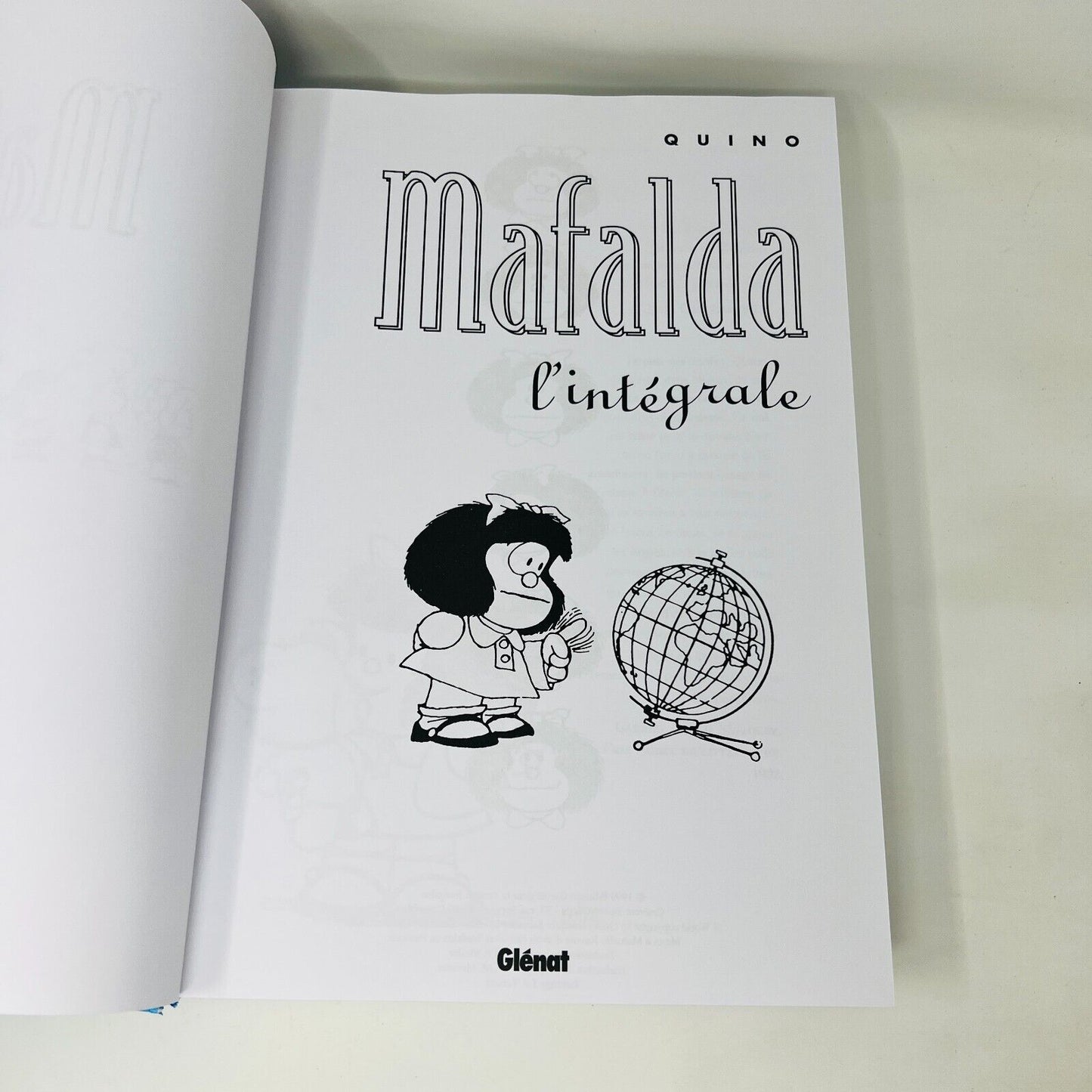 2014 Mafalda Intégrale 50 Ans de Quino Bande Dessinée Glénat en Français Omnibus