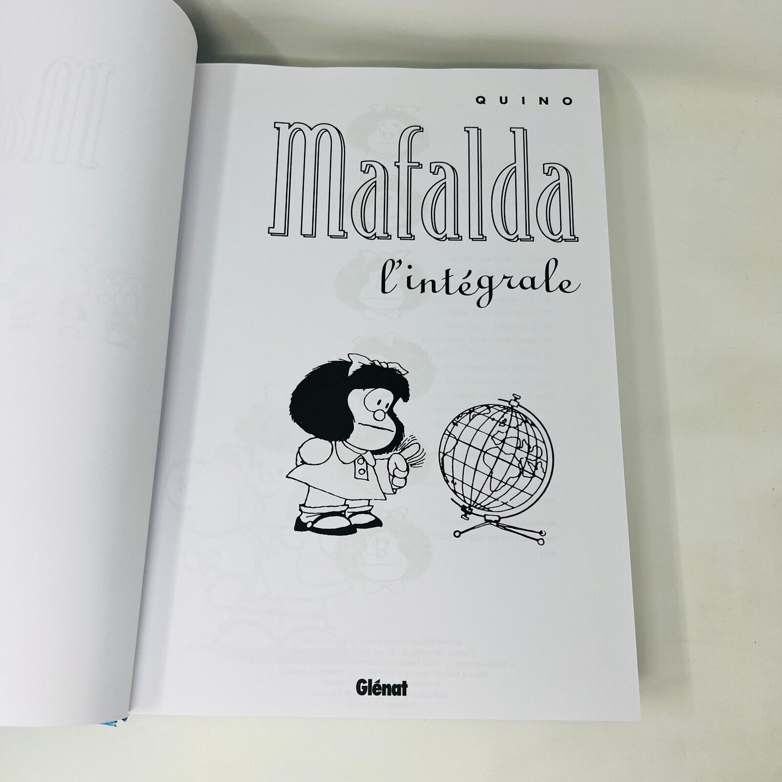 2014 Mafalda Intégrale 50 Ans de Quino Bande Dessinée Glénat en Français Omnibus
