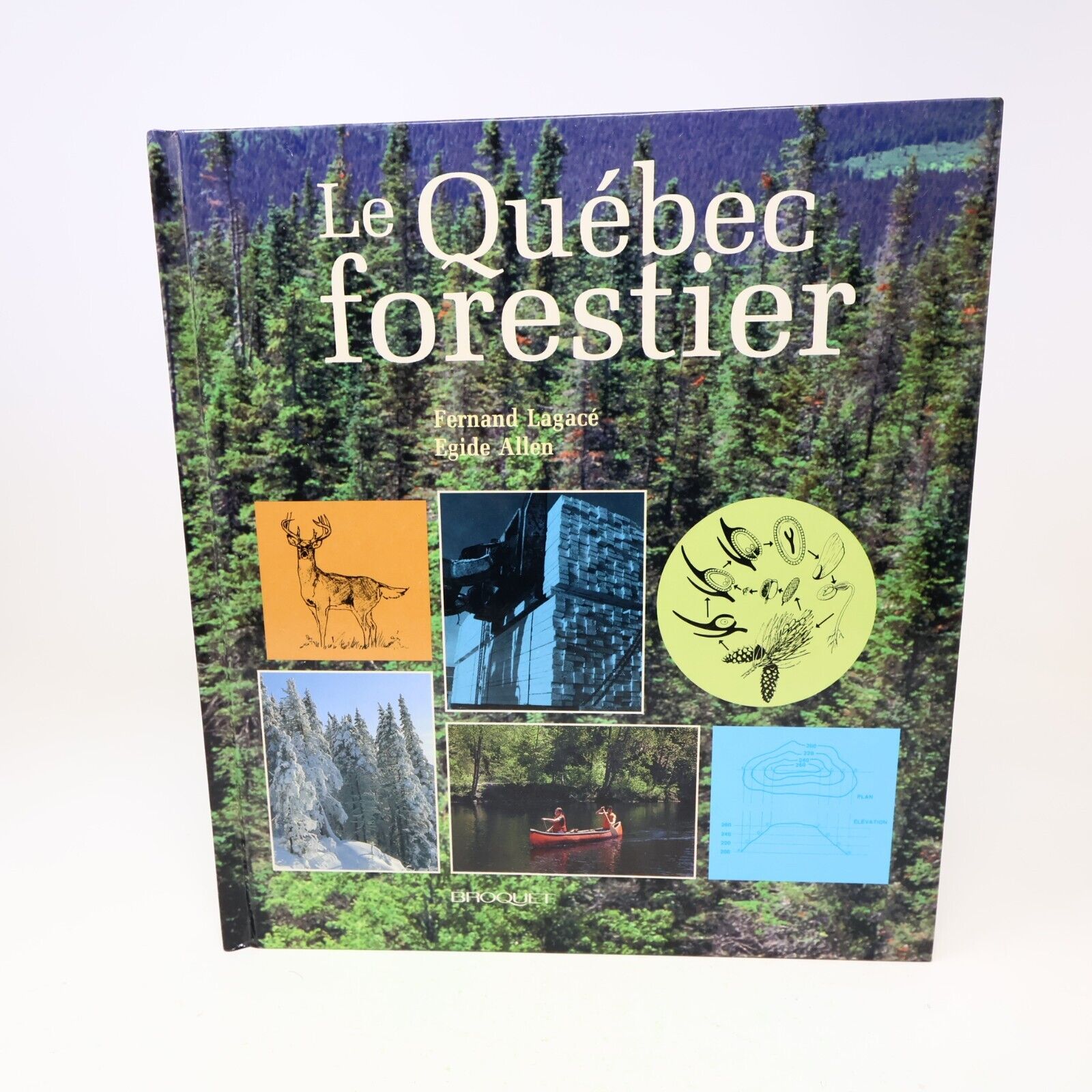 1991 Le Québec Forestier Lagacé/Allen Hardcover HC Broquet Nature Faune Flore