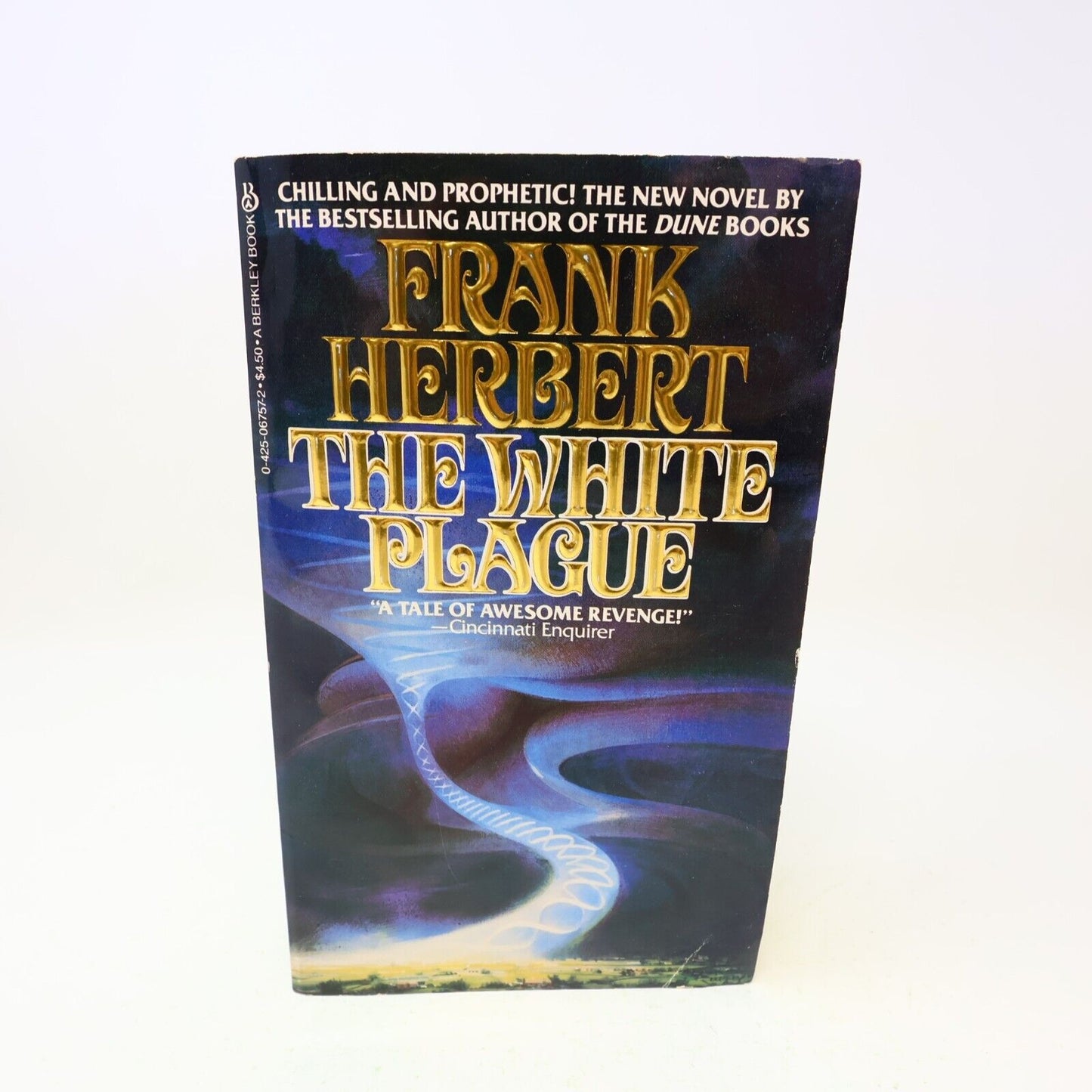 1983 The White Plague Frank Herbert Horror Berkley Paperback Book 80s PB