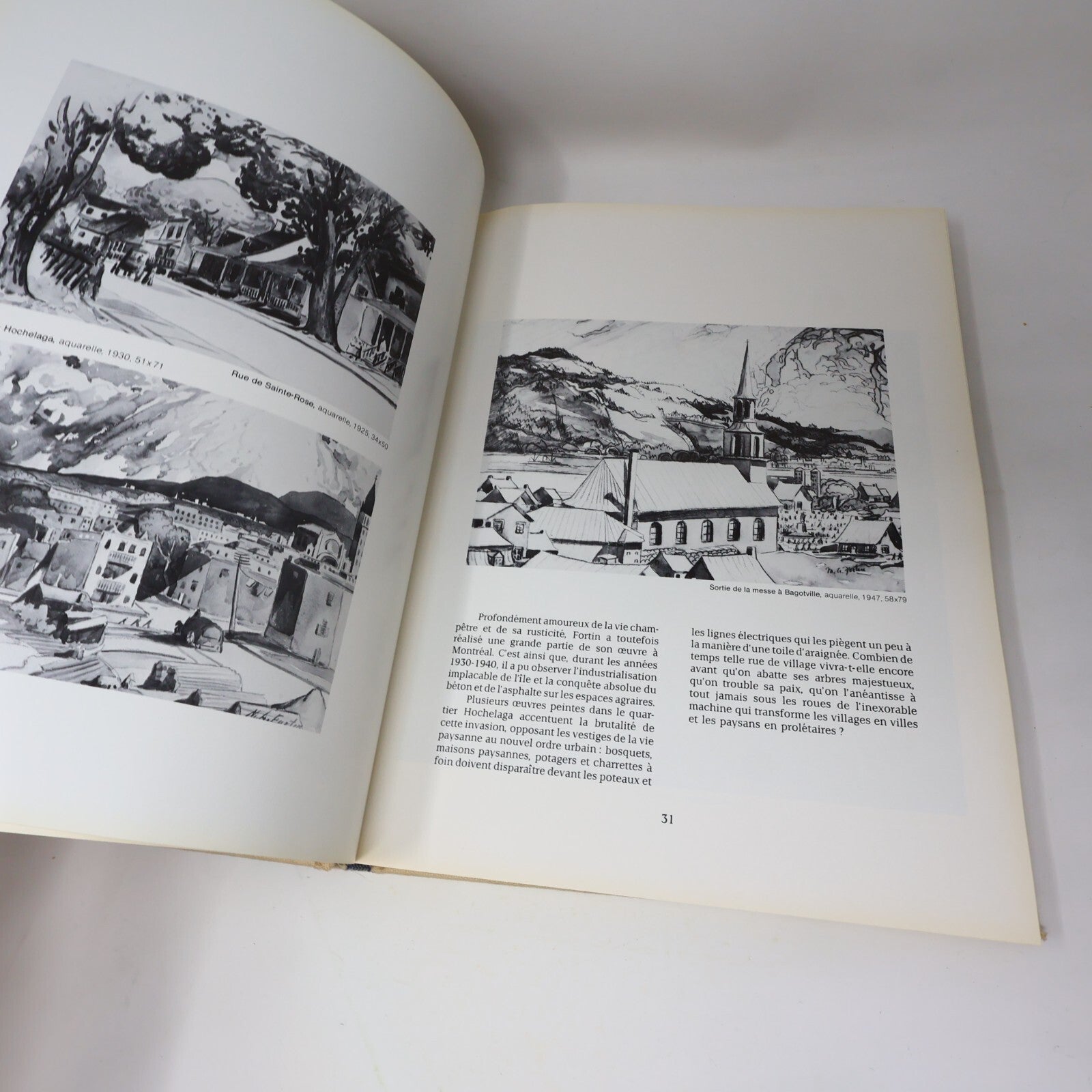 1982 Fortin l'Oeuvre et l'Homme Guy Robert Marc-Aurèle Fortin Québec Français HC