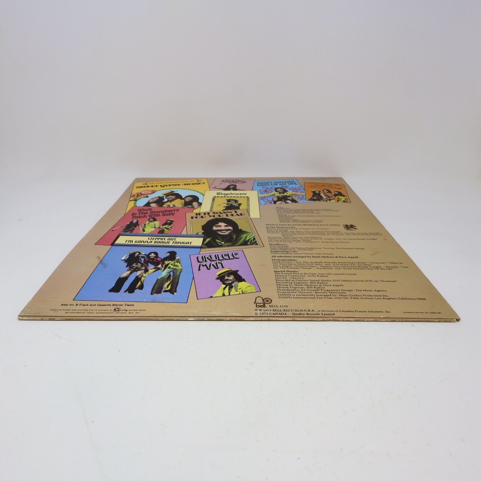 Dawn's New Ragtime Follies Featuring Tony Orlando LP Record Sweet Gypsy Rose?