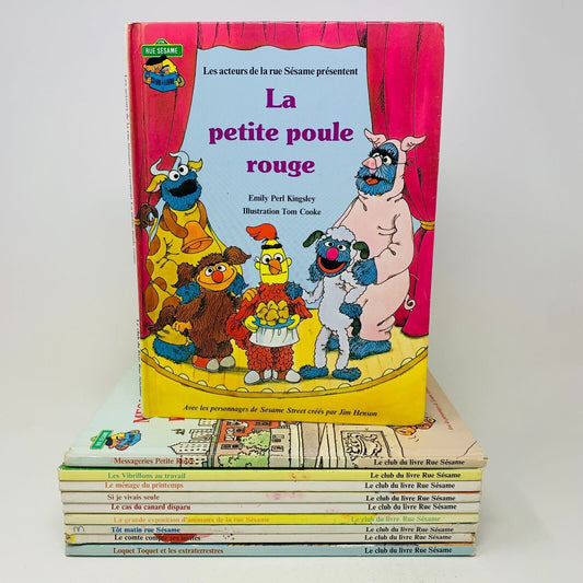 10x Club du Livre Rue Sesame Street Enfants Français French Children Lot 1980s