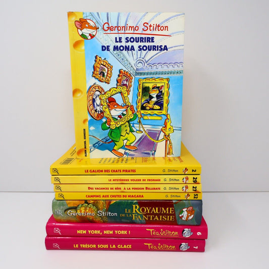 Lot 8 Livres Geronimo/Téa Stilton Stilton Jeunes Enfants Albin Michel Français