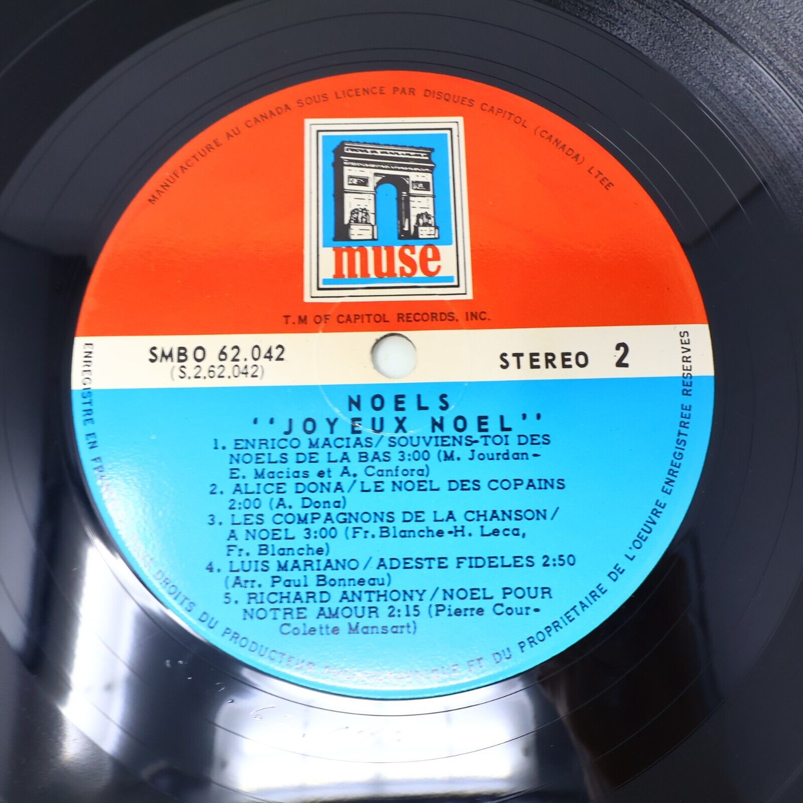 Joyeux Noël LP Muse 1969 Tino Rossi Charles Trenet Dick Rivers Minuit Chrétiens