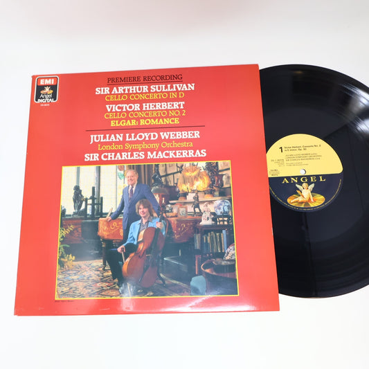 Julian Lloyd Webber Sir Arthur Sullivan Herbert Cello Elgar LP Record DS-38318