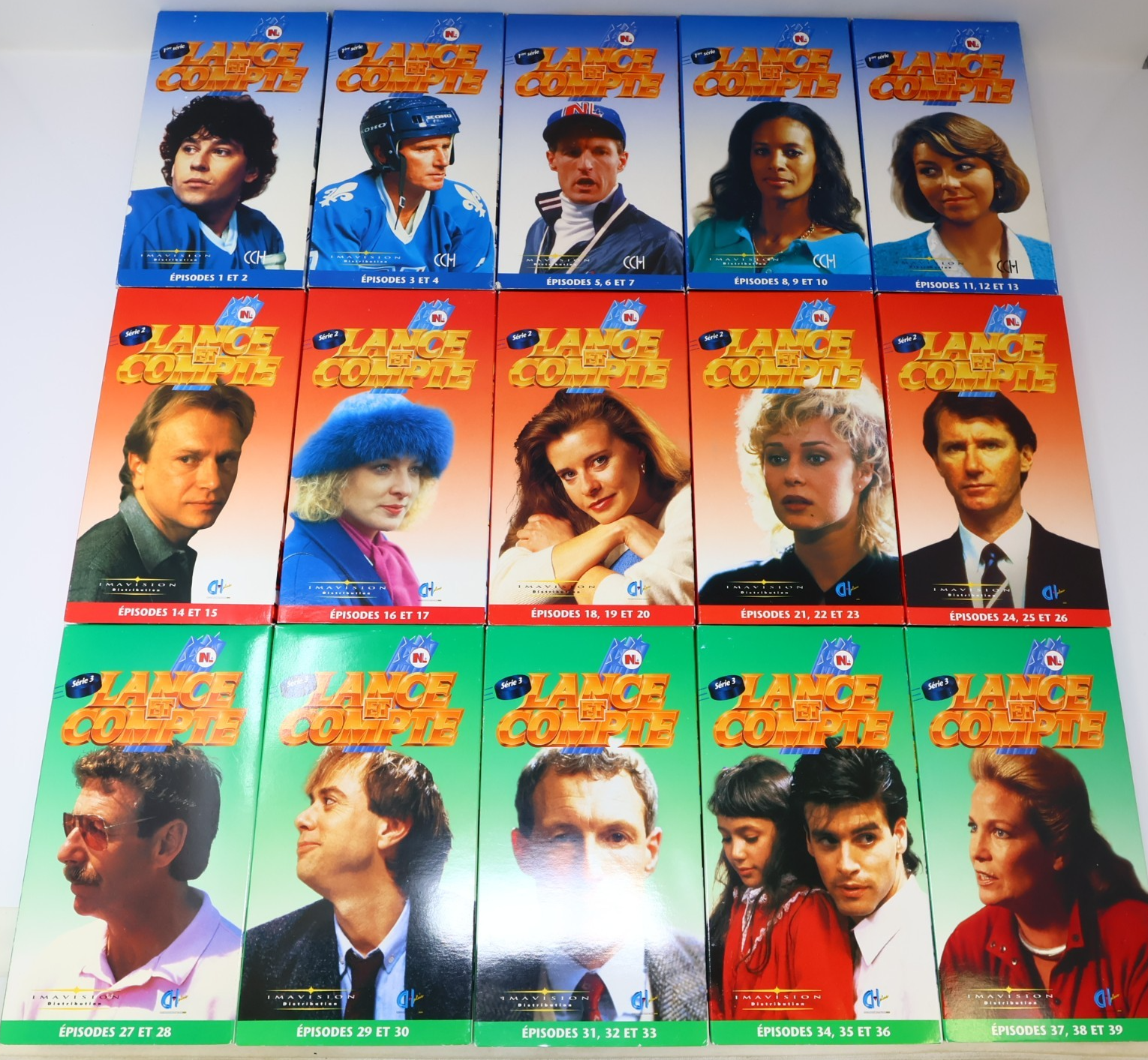 Lance et Compte Lot 15 VHS Série 1-2-3 Pierre Lambert Hockey National Messier