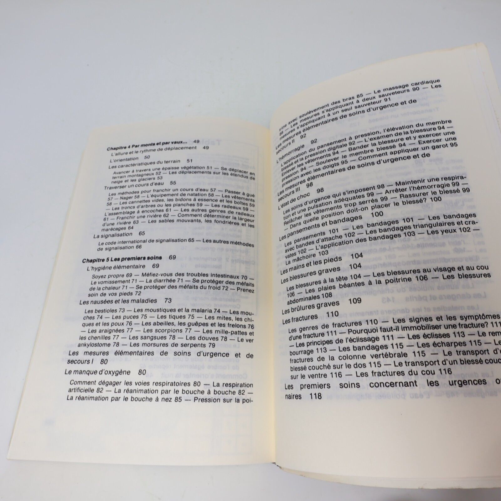 1985 Le Guide de Survie de l'Armée Américaine France Loisirs Survivalisme BCE PB