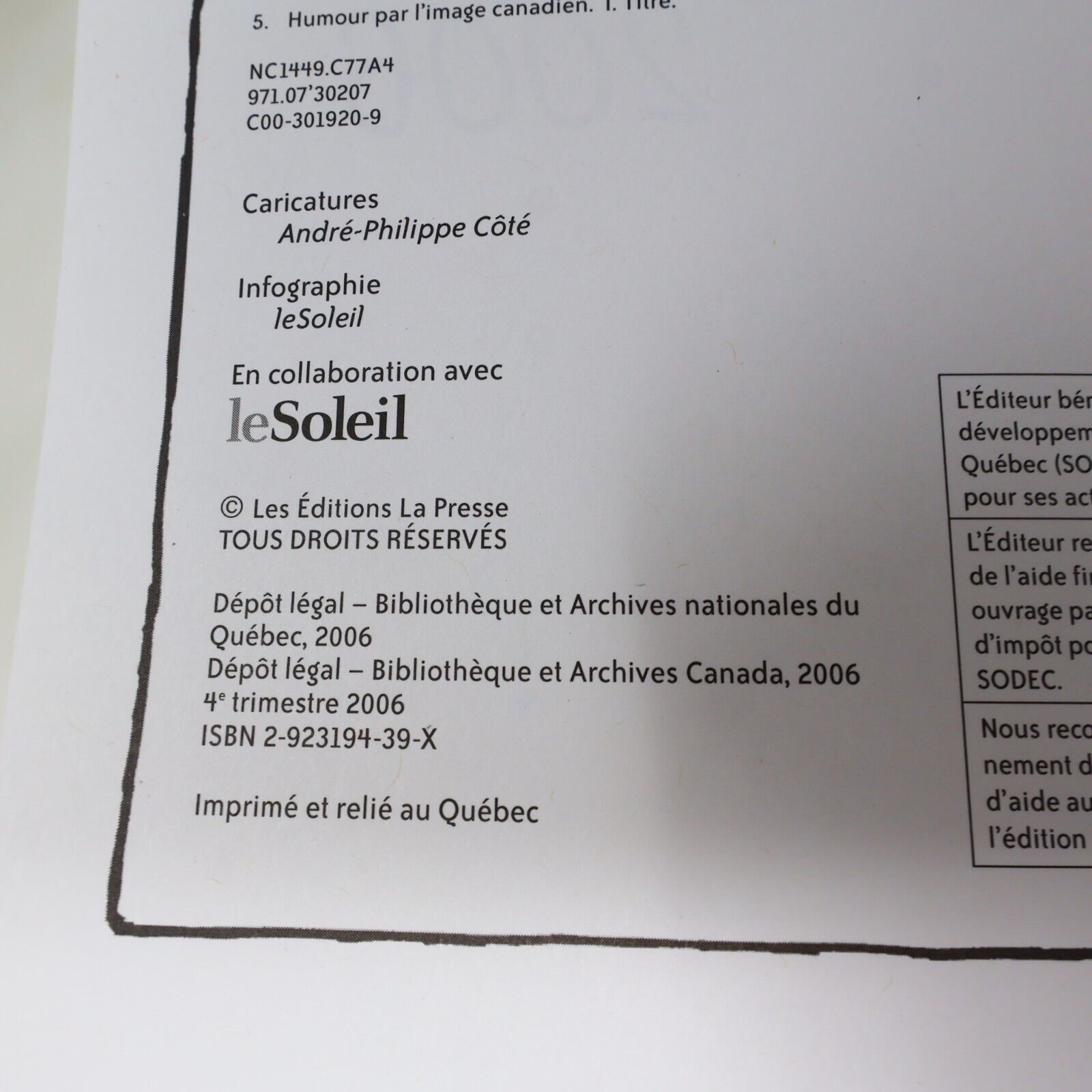 De Tous les Côté Lot 3 Bandes dessinées André-Philippe Coté 2006-2008 Français