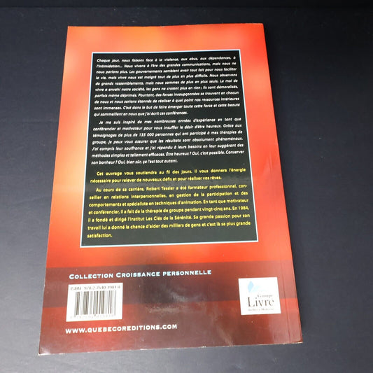 2012 Votre Bonheur Durable de Robert Tessier Signé Paperback PB Québecor Livre