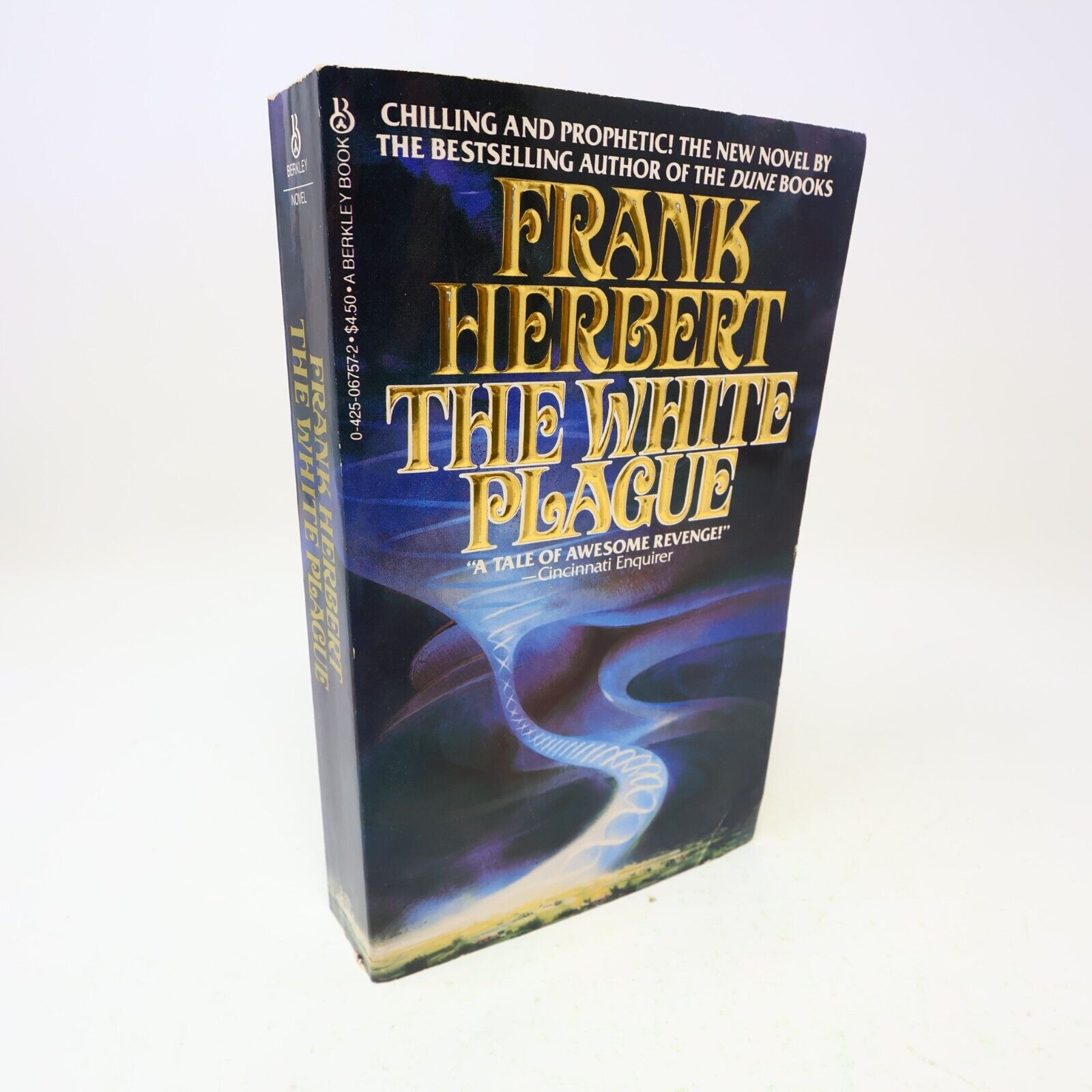 1983 The White Plague Frank Herbert Horror Berkley Paperback Book 80s PB