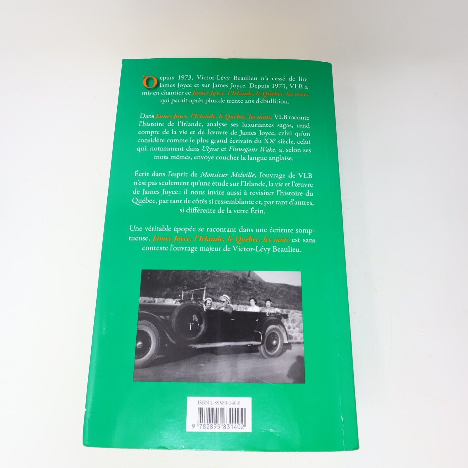 2006 James Joyce l'Irlande le Québec les Mots Essai Hilare Victor Lévy Beaulieu