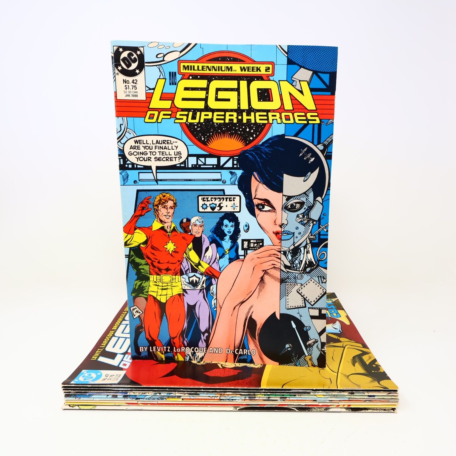 Lot 10 Comics Legion of Super-Heroes #42, 47-48, 51-56, 58 DC Levitz 1980s