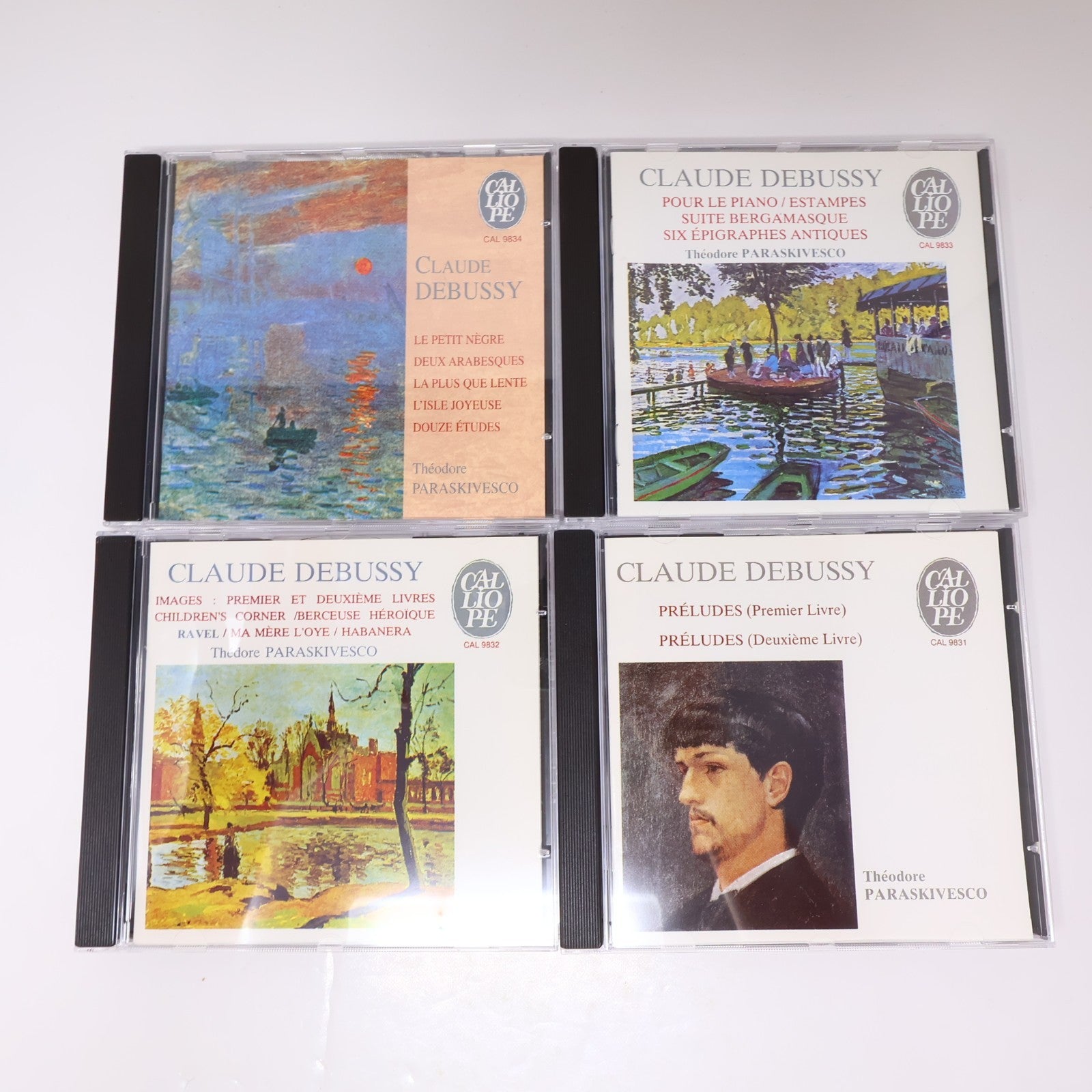 Claude Debussy L'Oeuvre de Piano Coffret 4 CD Calliope 2002 CAL 3831.4 Classique