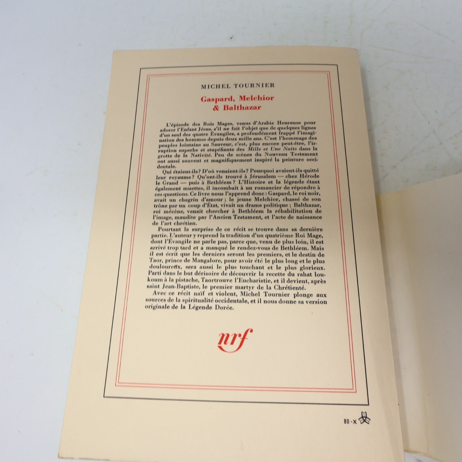 Michel Tournier Lot 3 Livres Gaspard Melchior & Balthazar/Roi des Aulnes French