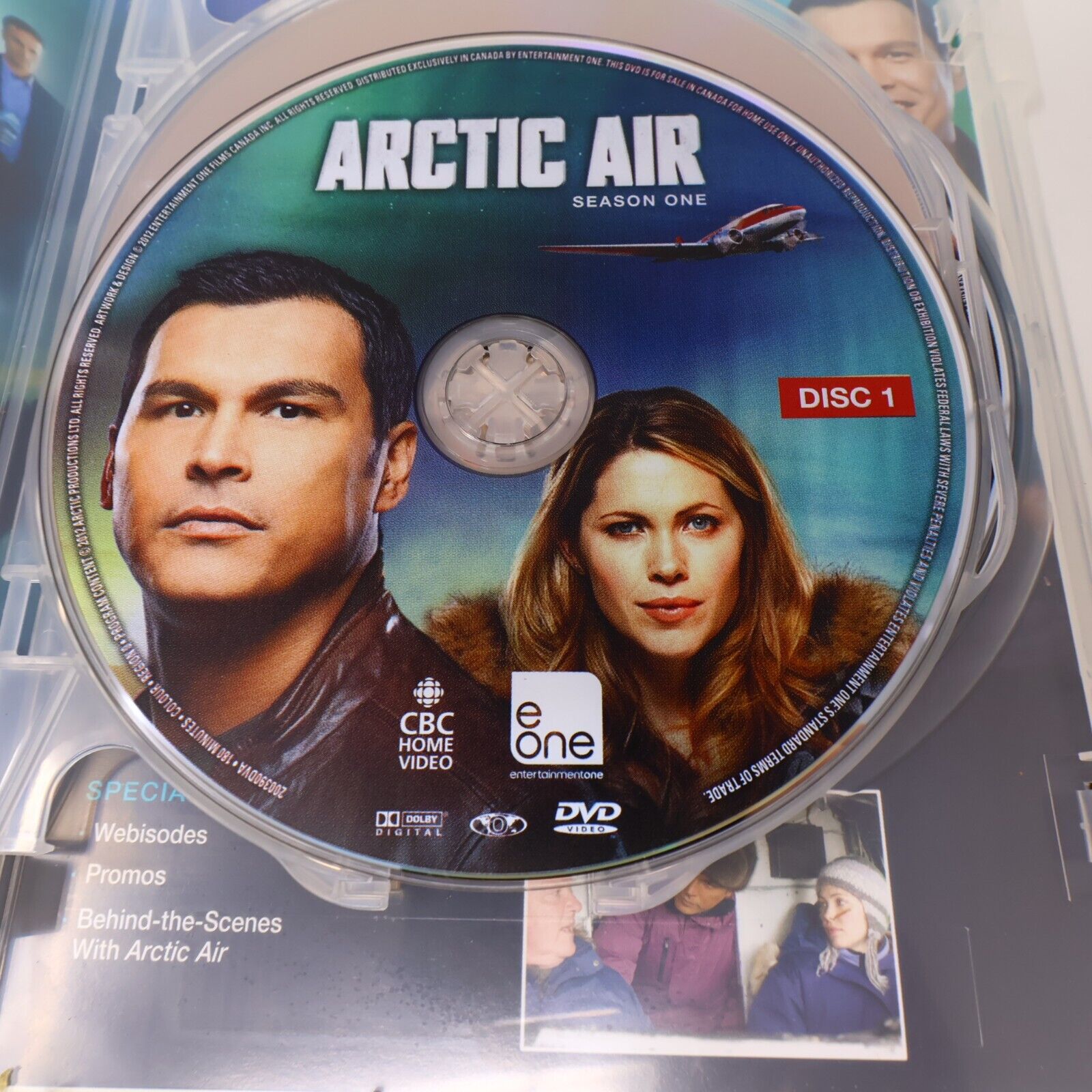 Arctic Air Season 1 DVD 2012 Tested 16:9 Canadian NTSC CBC Adam Beach P. Hutton