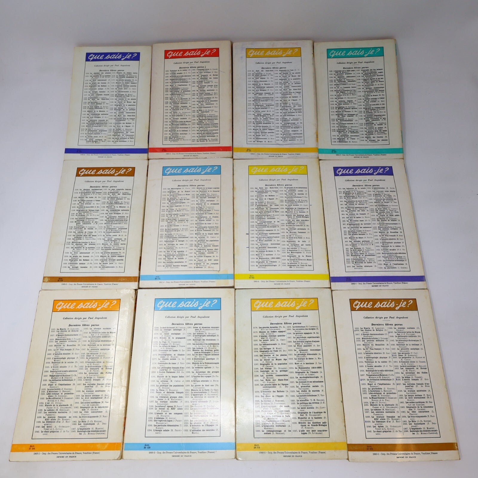 Que Sais-Je? Lot 26 Livres Éducation Géographie Société et Culture PUF Français