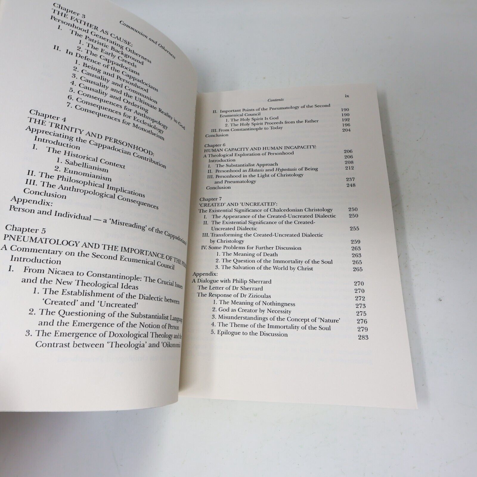 2006 Communion and Otherness John D. Zizioulas Religion Personhood Church Book