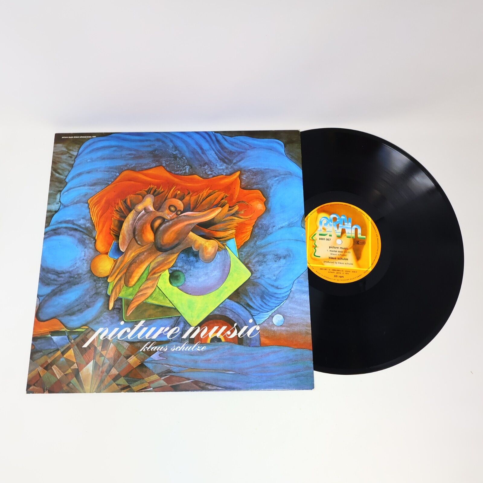 Klaus Schulze Picture Music LP Record Vinyl 1970s Germany Electronic BRAIN 1067