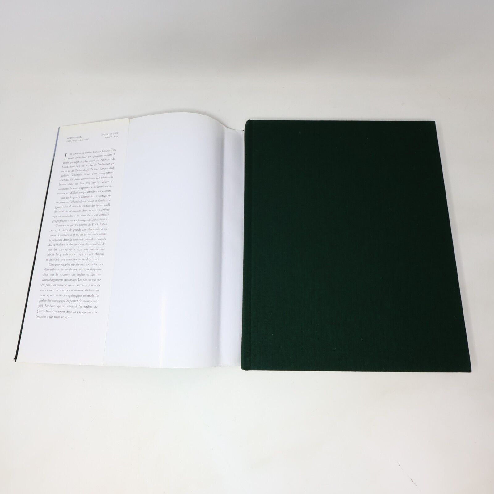 2002 Un Jardin Extraordinaire Quatre-Vents en Charlevoix Québec Hardcover HC