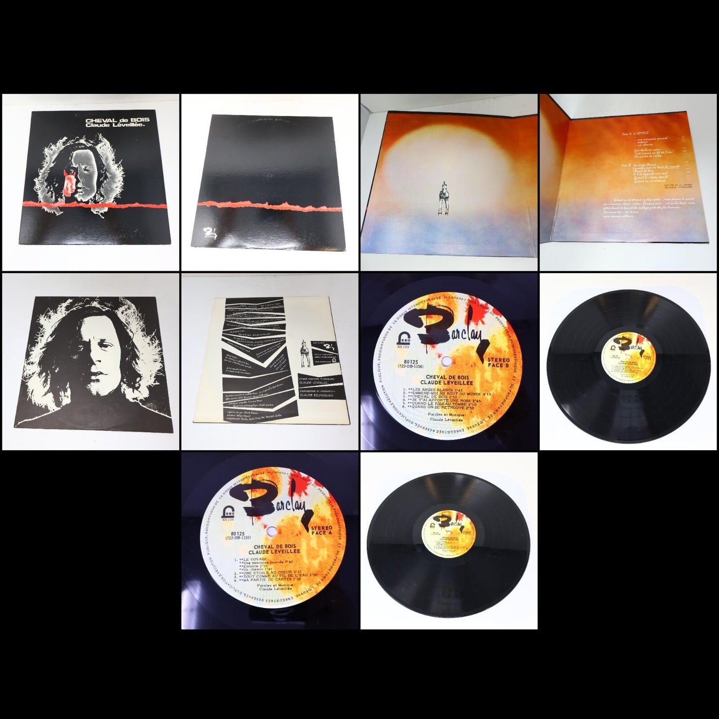 Claude Léveillée Lot 13 Disques Black Sun/Cheval De Bois/Beaux Dimanches Record