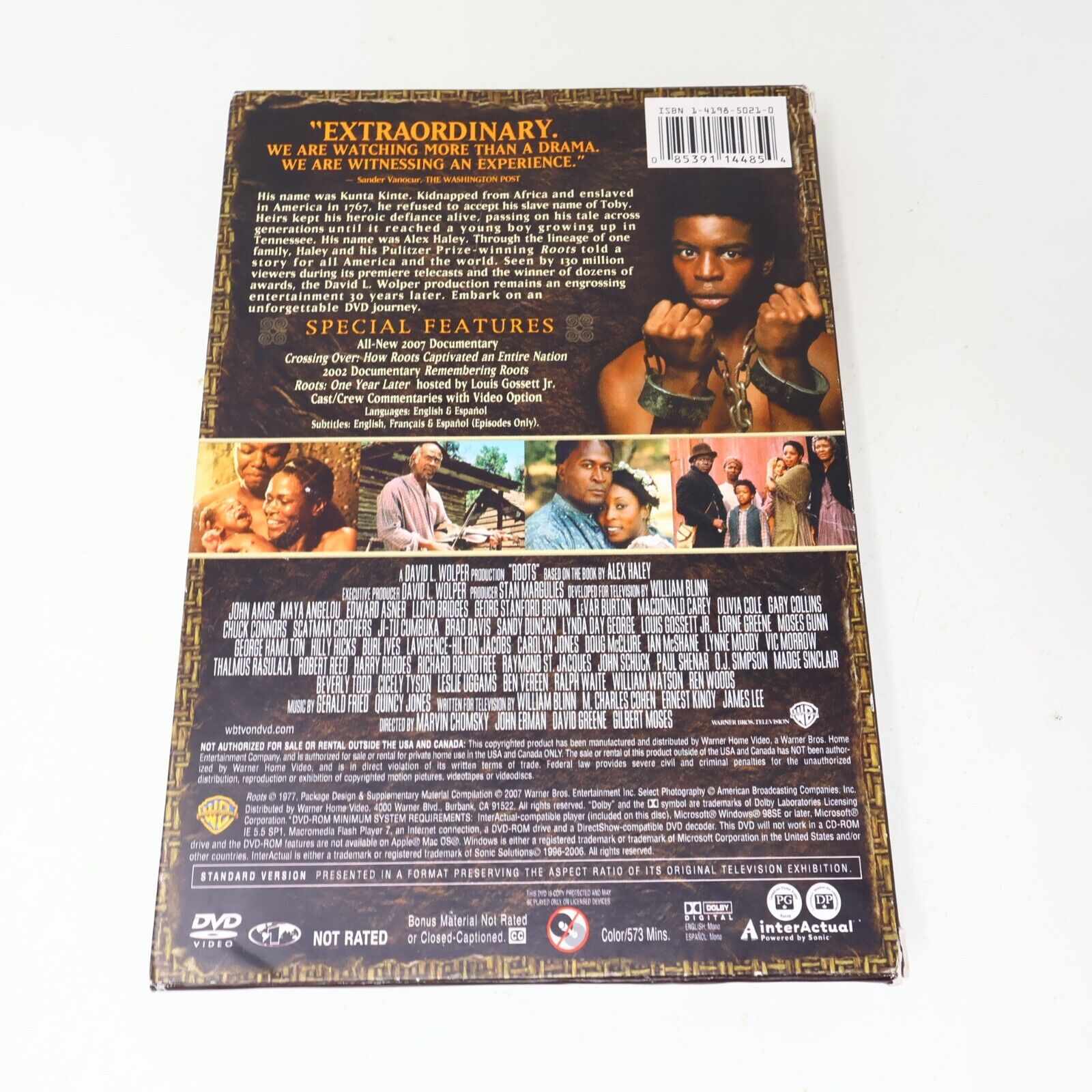 Roots 30th Anniversary Edition DVD Set Tested English / Spanish NTSC John Amos
