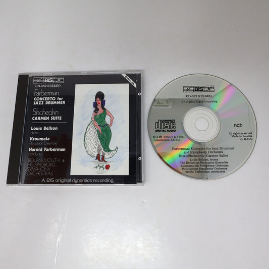 Harold Farberman CD Concerto For Jazz Drummer/Carmen Suite Bizet/Shchedrin BIS