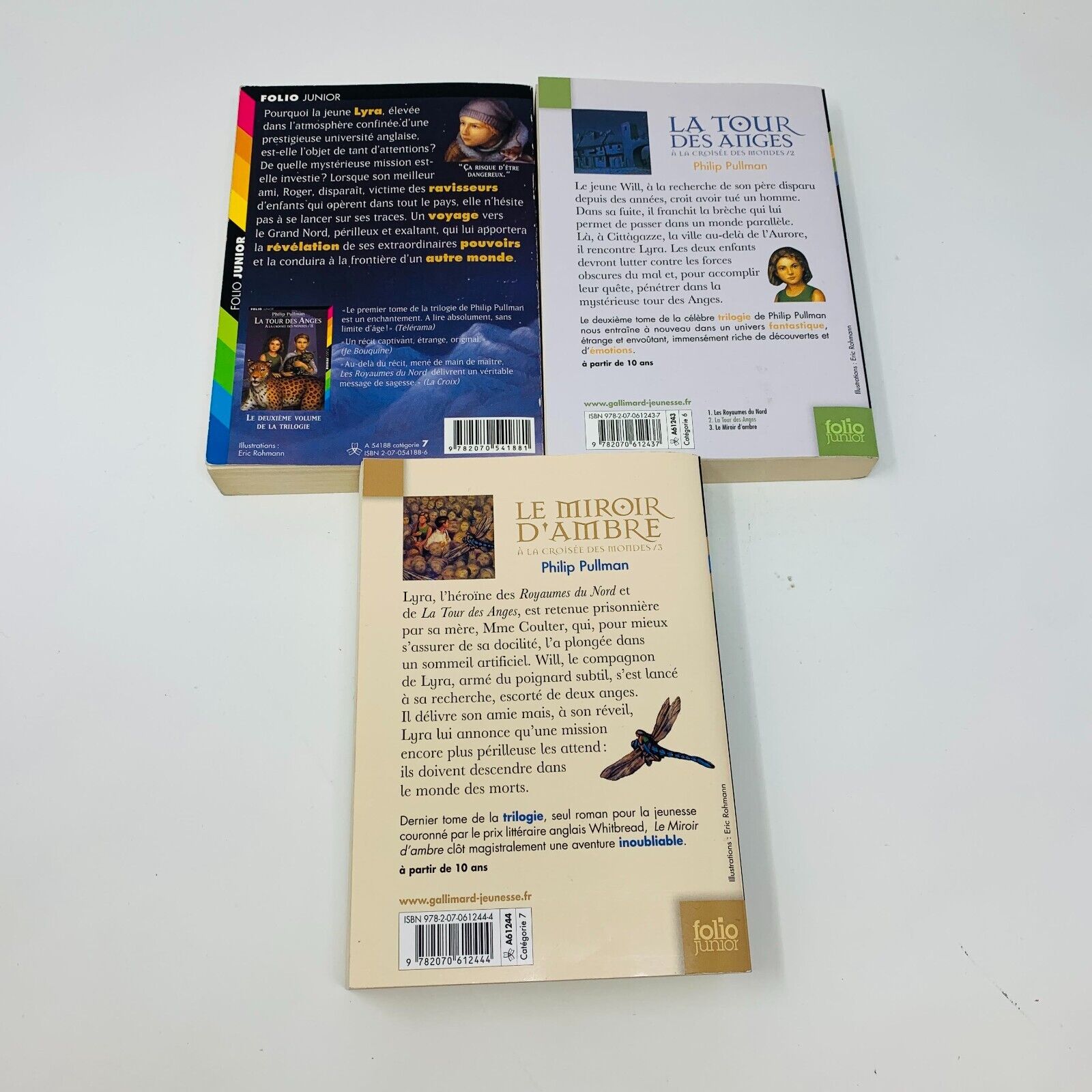À la Croisée des Mondes de Philip Pullman Série Complète His Dark Materials Lot