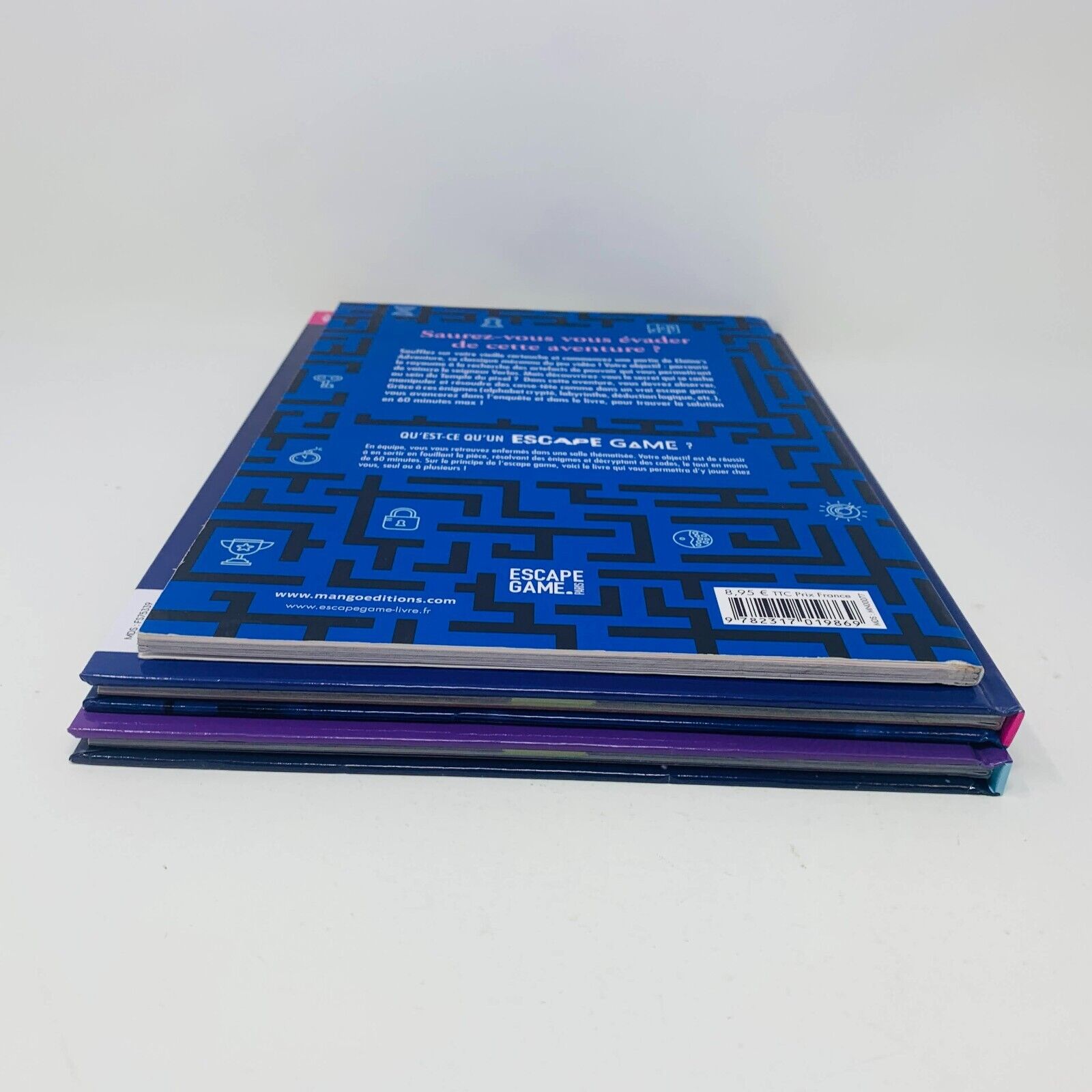 3x Livres Escape Game Temple du Pixel/Prisonniers du Jeu Vidéo/Piégés Espace Lot