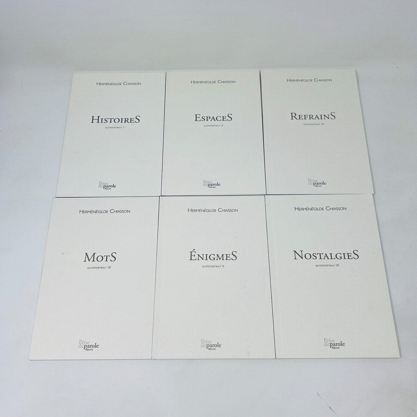2014 Coffret Autoportrait de Herménégilde Chiasson 12 Livres & Estampe Numérotée