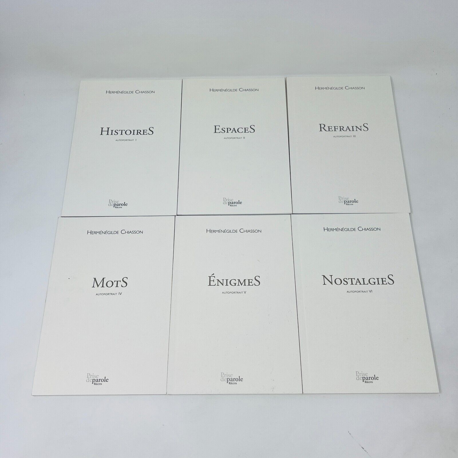 2014 Coffret Autoportrait de Herménégilde Chiasson 12 Livres & Estampe Numérotée