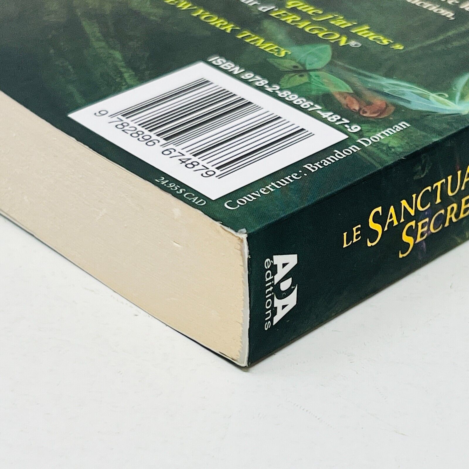2009 Fablehaven #1 Le Sanctuaire Secret de Brandon Mull en Français/French Ada
