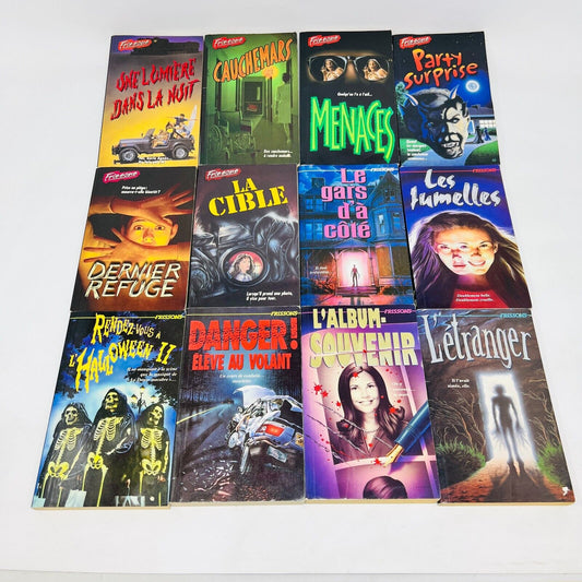 16x Frissons EH Lot Livres Cauchemars/Menaces/La Cible/Jumelles Stine Français
