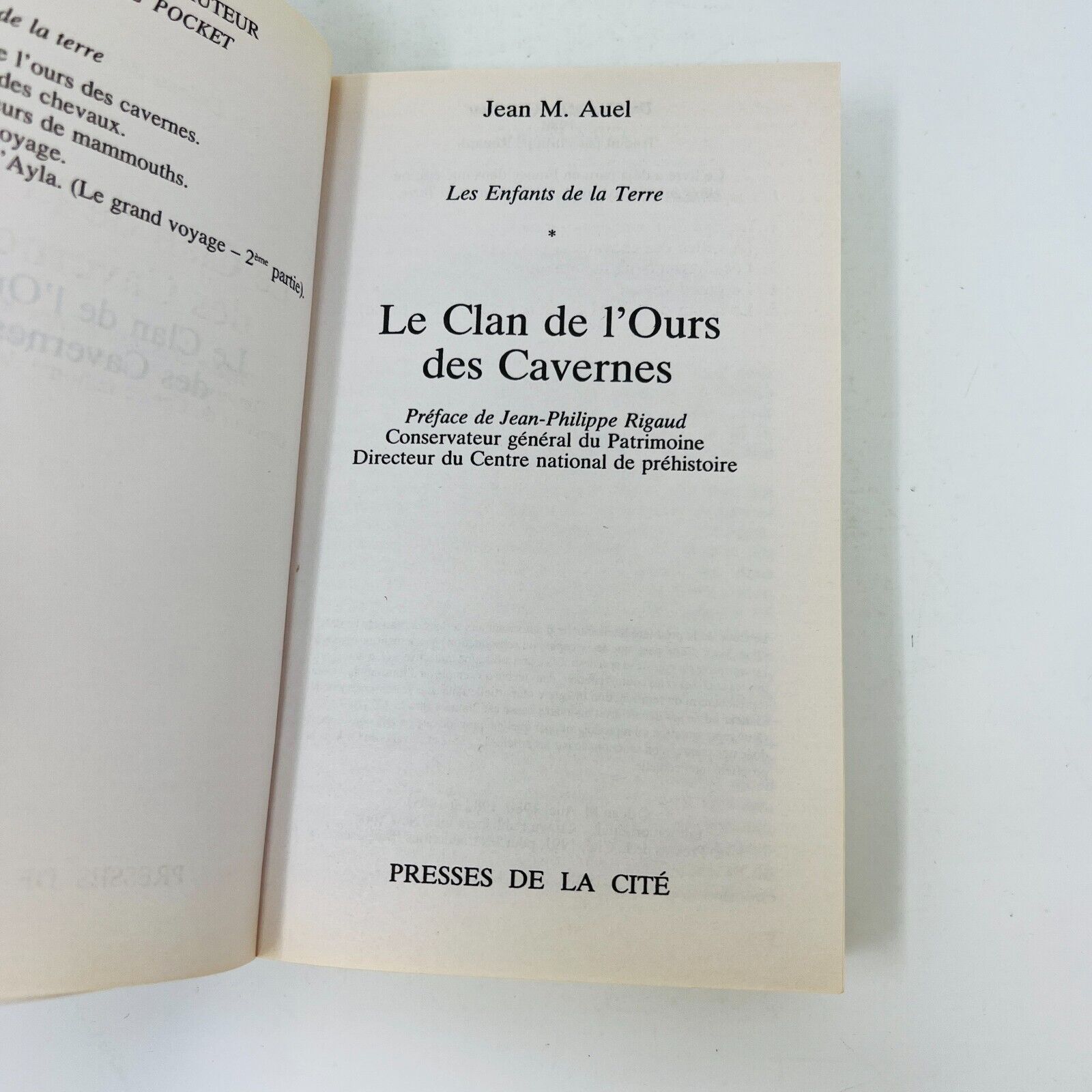 Les Enfants de la Terre 1-6 French Français Jean M. Auel Série Complète Livres