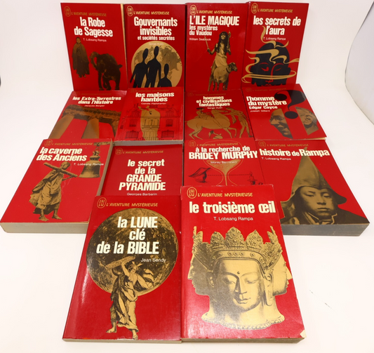 L'Aventure Mystérieuse Lot 14 Livres Ésotérisme Spiritualité Mystère J'ai Lu 70s