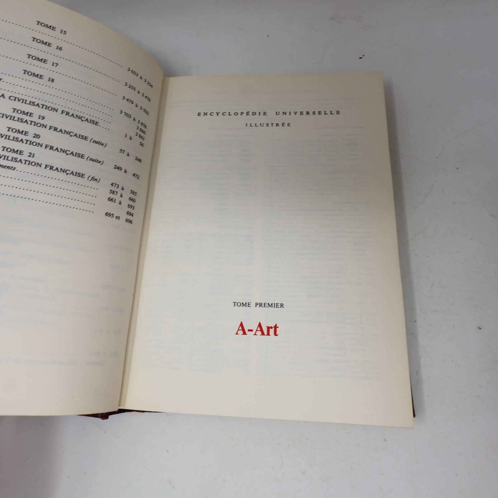 Encyclopédie Universelle Illustrée #1-21 Lot 21 Livres Complète Maisonneuve 70s