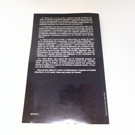 1979 La Démocratie Ingouvernable Signé Pierre Vallières Québec Amérique Société