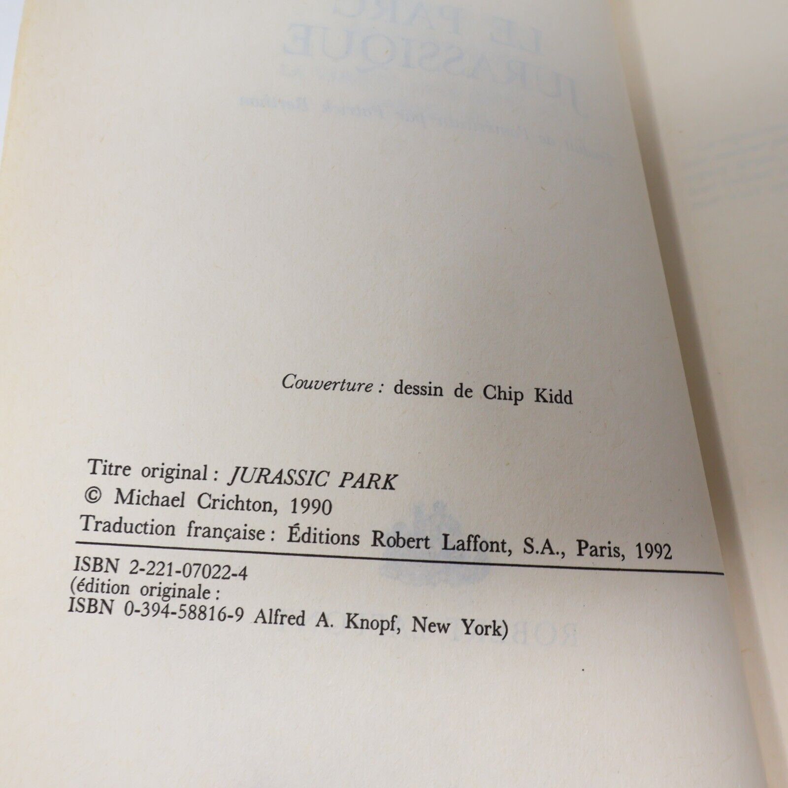 Michael Crichton Le Parc Jurassique Monde Perdu Turbulence Lot 4 Livres Français