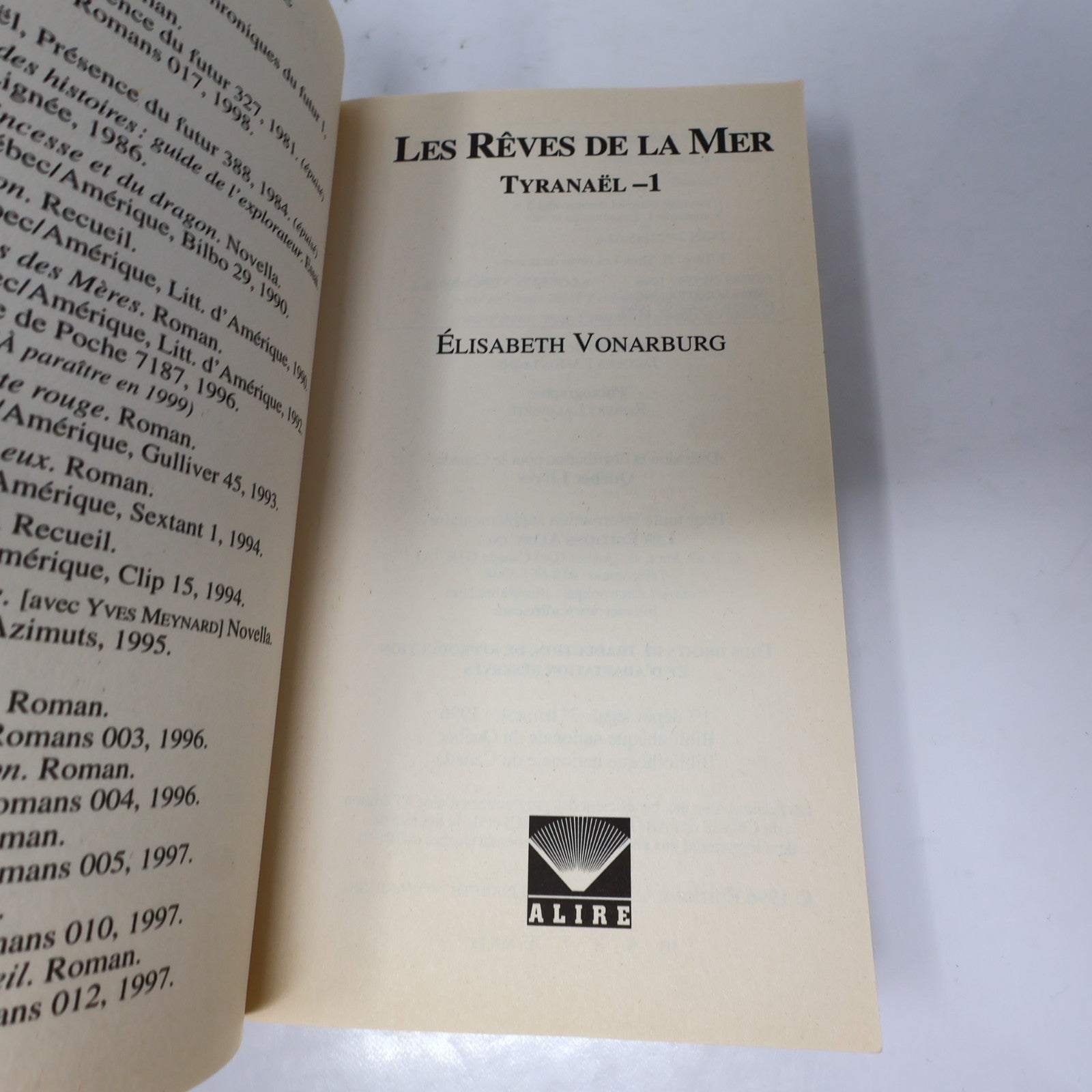 Tyranaël #1-5 Série Complète Lot 5 Livres Elisabeth Vonarburg Alire Fantastique