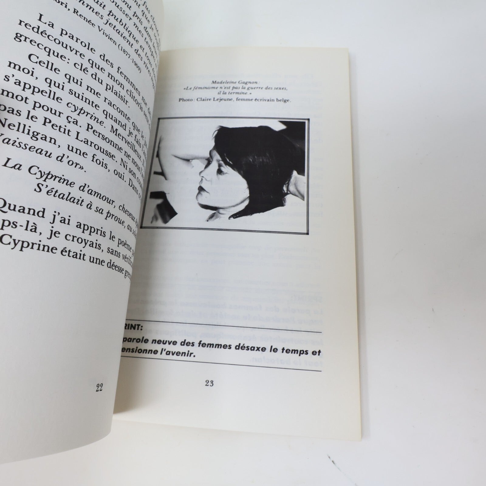 Denise Boucher Lot 3 Livres Cyprine/Retailles/Les Fées ont Soif Théâtre Poésie