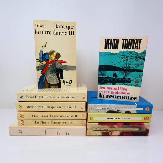 Henri Troyat Lot 10 Livres Étrangers sur la Terre/Anne Prédaille Roman France PB