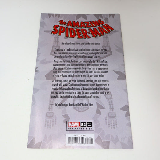 2021 Native American Heritage Month Cover The Amazing Spider-Man 52 Last Remains